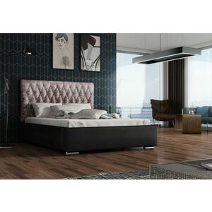 REBECA kárpitozott ágy + ágyrács + matrac, Siena02 kristállyal/Dolaro08, 160x200 kép