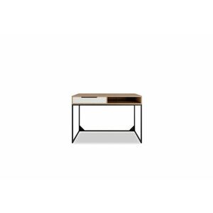ANDRO íróasztal, 120x80x60, hikora/fehér matt kép