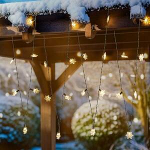 Lindby Parrik LED fényfüzér hópehely kép