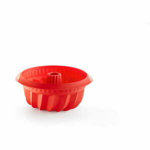 Piros szilikon kuglóf sütőforma, ⌀ 22 cm - Lékué kép