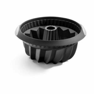 Fekete szilikon kuglóf sütőforma, ⌀ 22 cm - Lékué kép