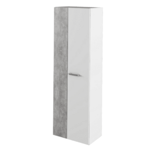 Szekrény, fehér/beton, SIMA kép