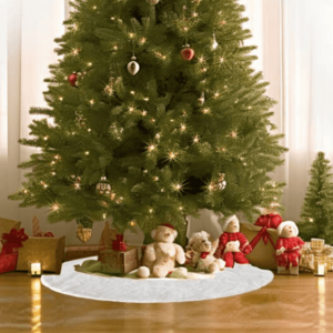 Műszőrme a karácsonyfa alá, fehér, 90x90, RABITO kép
