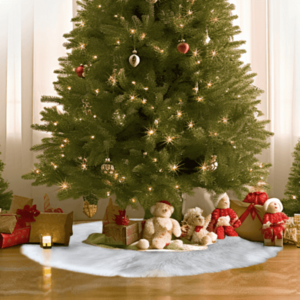 Műszőrme a karácsonyfa alá, fehér, 100x100, EBONO kép
