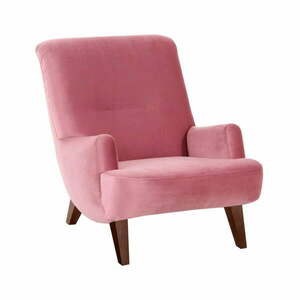 Brandford Suede rózsaszín fotel barna lábakkal - Max Winzer kép