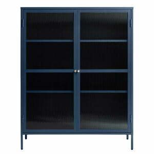 Bronco kék fém tálalószekrény, magasság 140 cm - Unique Furniture kép
