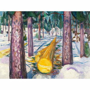 Edvard Munch - The Yellow Log másolat, 60 x 45 cm kép
