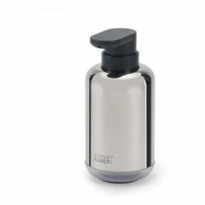 Fényes ezüstszínű rozsdamentes acél szappanadagoló 300 ml EasyStore Luxe – Joseph Joseph kép