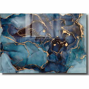 Üveg kép 100x70 cm Dark Marble – Wallity kép