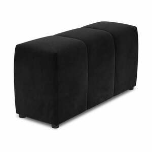 Fekete bársony karfa moduláris kanapéhoz Rome Velvet - Cosmopolitan Design kép