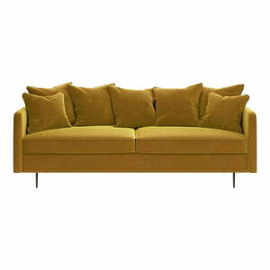 Esme mézsárga bársony kanapé, 214 cm - Ghado kép