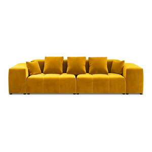 Sárga bársony kanapé 320 cm Rome Velvet - Cosmopolitan Design kép