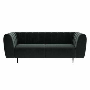 Shel sötétszürke bársony kanapé , 210 cm - Ghado kép