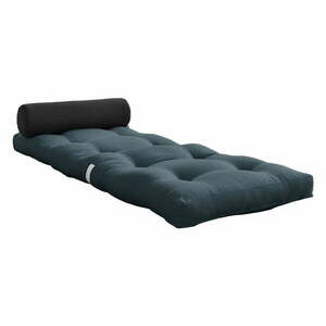 Kékesszürke futon matrac 70x200 cm Wrap Petroleum/Dark Grey – Karup Design kép