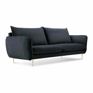 Florence antracitszürke bársony kanapé, 160 cm - Cosmopolitan Design kép