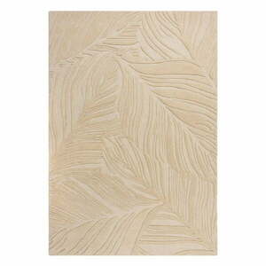Lino Leaf bézs gyapjú szőnyeg, 120 x 170 cm - Flair Rugs kép