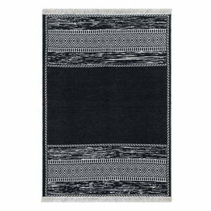 Duo fekete-fehér pamut szőnyeg, 80 x 150 cm - Oyo home kép