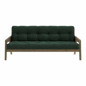 Zöld kordbársony kinyitható kanapé 204 cm Grab - Karup Design kép