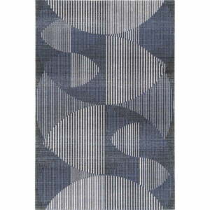 Sötétkék gyapjú szőnyeg 100x180 cm Shades – Agnella kép