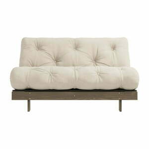 Bézses krémszínű kinyitható kanapé 140 cm Roots – Karup Design kép