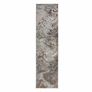 Marbled szürke-bézs futószőnyeg, 80 x 300 cm - Flair Rugs kép