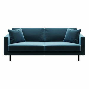 Kék bársony kanapé 207 cm Kobo – MESONICA kép
