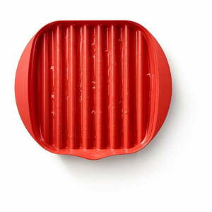 Bacon piros műanyag szalonnasütő edény - Lékué kép