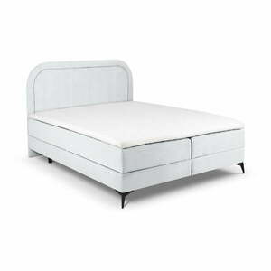 Világosszürke boxspring ágy tárolóhellyel 160x200 cm Eclipse – Cosmopolitan Design kép