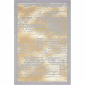 Szürke-bézs gyapjú szőnyeg 100x180 cm Stratus – Agnella kép