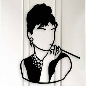 Audrey fekete fém fali dekoráció - Kate Louise kép