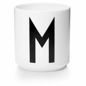 Personal M fehér porcelánbögre - Design Letters kép