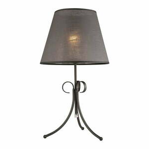 Szürke asztali lámpa textil búrával (magasság 55 cm) Lorenzo – LAMKUR kép