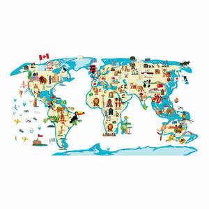 World Map Ethnic Tour falmatrica - Ambiance kép