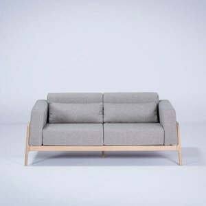 Fawn szürke kanapé tölgyfából, 180 cm - Gazzda kép