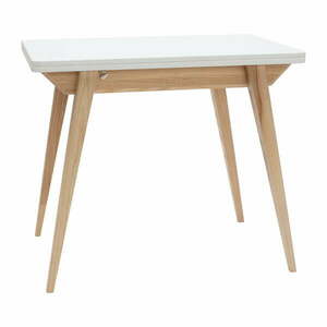 Bővíthető étkezőasztal fehér asztallappal 65x90 cm Envelope – Ragaba kép