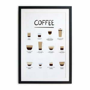 Keretezett poszter 30x40 cm Coffee – Really Nice Things kép
