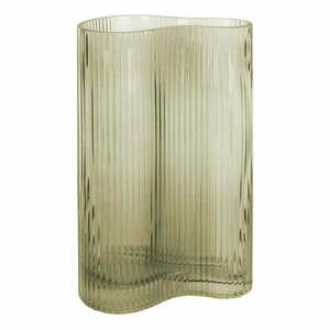 Wave zöld üveg váza, magasság 27 cm - PT LIVING kép