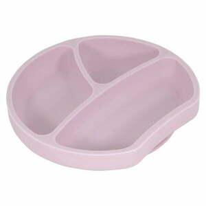 Plate rózsaszín szilikon gyerek tányér, ø 20 cm - Kindsgut kép
