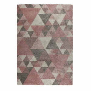 Nuru rózsaszín-szürke szőnyeg, 160 x 230 cm - Flair Rugs kép