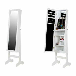 Bien fehér ékszertartó szekrény tükörrel és LED világítással - Bonami Essentials kép