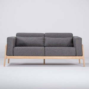 Fawn sötétszürke kanapé tölgyfából, 180 cm - Gazzda kép