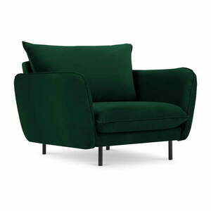 Sötétzöld bársony fotel Vienna – Cosmopolitan Design kép