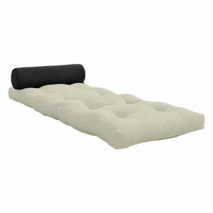 Szürkésbézs futon matrac 70x200 cm Wrap Beige/Dark Grey – Karup Design kép