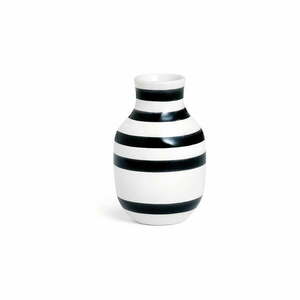 Omaggio fekete-fehér agyagkerámia váza, magasság 12, 5 cm - Kähler Design kép