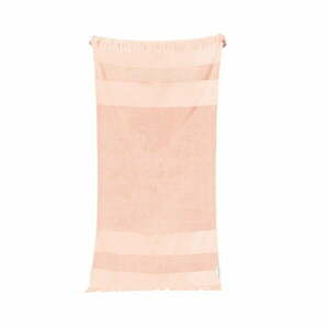 Stripe rózsaszín pamut strandtörülköző , 175 x 90 cm - Sunnylife kép