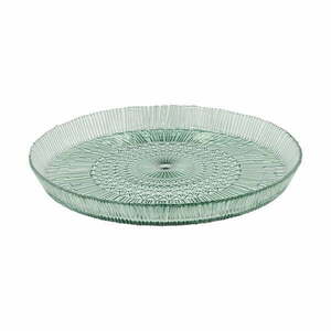 Zöld üveg szervírozó tányér ø 30 cm Kusintha – Bitz kép