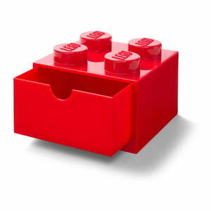 Piros, fiókos tárolódoboz, 15 x 16 cm - LEGO® kép
