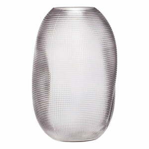 Glam szürke üveg váza, magasság 30 cm - Hübsch kép
