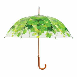 Ambiance Birdcage Leaf átlátszó esernyő zöld részletekkel, ⌀ 92, 5 cm - Esschert Design kép