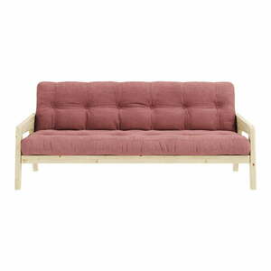 Rózsaszín kinyitható kanapé 190 cm Grab Clear – Karup Design kép